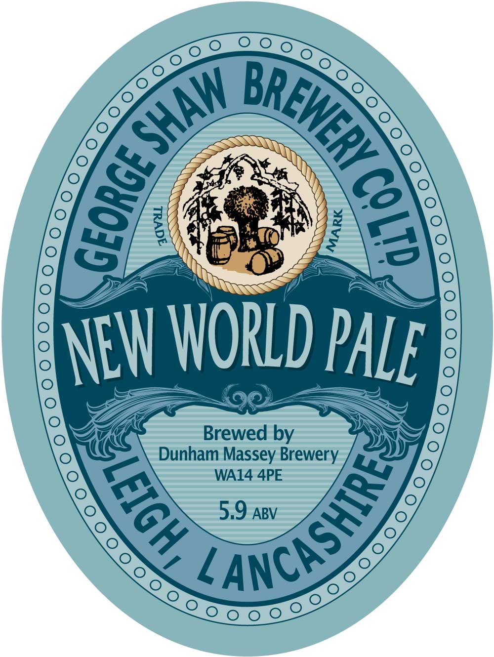George Shaw label NEW WORLD PALE